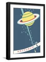 Arcturus and Saturn-null-Framed Art Print