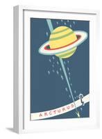 Arcturus and Saturn-null-Framed Art Print