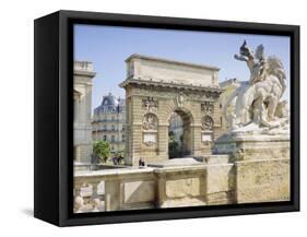 Ard De Triomphe, Montpellier, Languedoc, France, Europe-John Miller-Framed Stretched Canvas