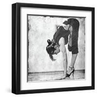 Ardha Baddha Padmottanasana-Gosia Janik-Framed Giclee Print