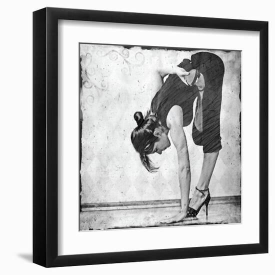 Ardha Baddha Padmottanasana-Gosia Janik-Framed Giclee Print