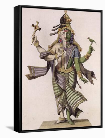 Ardhanarishvara, from "Voyage aux Indes et a La Chine" by Pierre Sonnerat-Pierre Sonnerat-Framed Stretched Canvas