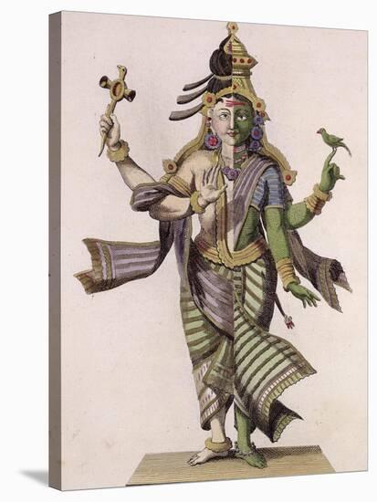 Ardhanarishvara, from "Voyage aux Indes et a La Chine" by Pierre Sonnerat-Pierre Sonnerat-Stretched Canvas