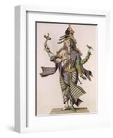 Ardhanarishvara, from "Voyage aux Indes et a La Chine" by Pierre Sonnerat-Pierre Sonnerat-Framed Giclee Print