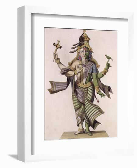 Ardhanarishvara, from "Voyage aux Indes et a La Chine" by Pierre Sonnerat-Pierre Sonnerat-Framed Giclee Print