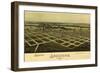 Ardmore, Oklahoma - Panoramic Map - Ardmore, OK-Lantern Press-Framed Art Print