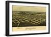 Ardmore, Oklahoma - Panoramic Map - Ardmore, OK-Lantern Press-Framed Art Print