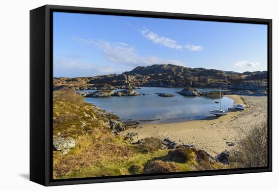 Ardtoe Beach, Ardnamurchan Peninsula, Lochaber, Highlands, Scotland, United Kingdom-Gary Cook-Framed Stretched Canvas