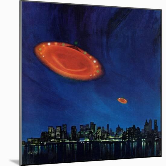 "Are Flying Saucers Real?," December 17, 1966-Paul Calle-Mounted Giclee Print