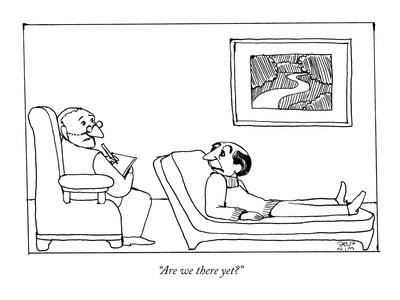 Are We There Yet New Yorker Cartoon Premium Giclee Print David Stein Allposters Com