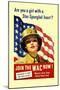 Are You a Girl with a Star Spangled Heart? Join the Wac Now!-Bradshaw Crandell-Mounted Art Print