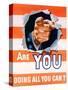 Are You Doing All You Can? World War II Poster-null-Stretched Canvas