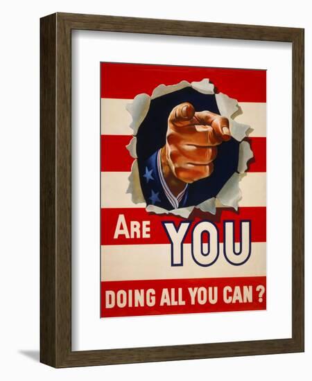 Are You Doing All You Can?-null-Framed Giclee Print