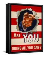 Are You Doing All You Can?-null-Framed Stretched Canvas