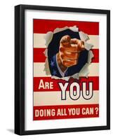 Are You Doing All You Can?-null-Framed Giclee Print