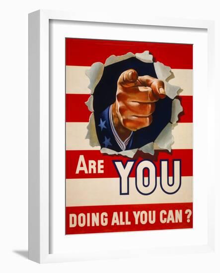 Are You Doing All You Can?-null-Framed Giclee Print