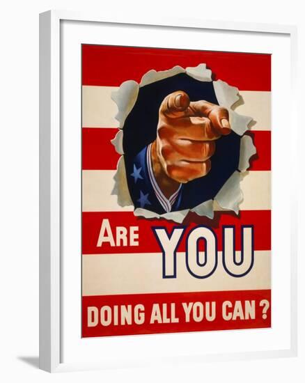 Are You Doing All You Can?-null-Framed Giclee Print