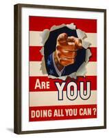 Are You Doing All You Can?-null-Framed Giclee Print