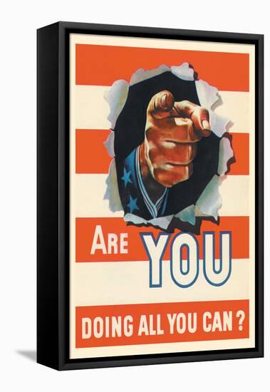 Are You Doing All You Can?-null-Framed Stretched Canvas