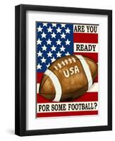 Are You Ready for Some Football-Laurie Korsgaden-Framed Giclee Print