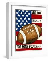 Are You Ready for Some Football-Laurie Korsgaden-Framed Giclee Print