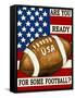 Are You Ready for Some Football-Laurie Korsgaden-Framed Stretched Canvas