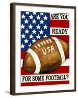 Are You Ready for Some Football-Laurie Korsgaden-Framed Giclee Print