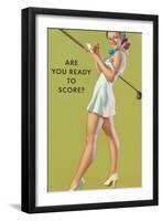 Are You Ready to Score?-null-Framed Art Print