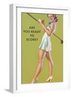 Are You Ready to Score?-null-Framed Art Print