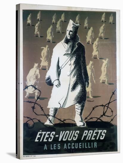 Are You Ready to Welcome Them?, C1946-Bernard Villemot-Stretched Canvas