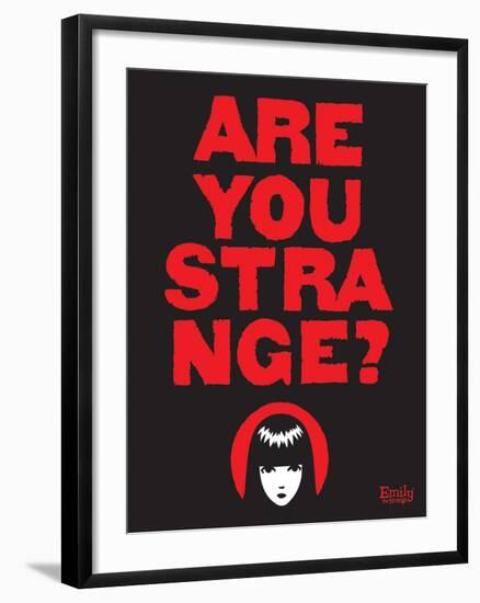 Are You Strange-Emily the Strange-Framed Photographic Print