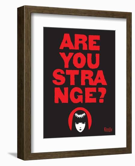 Are You Strange-Emily the Strange-Framed Photographic Print