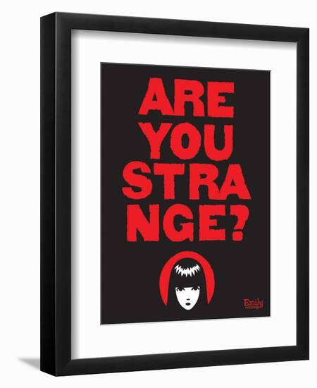 Are You Strange-Emily the Strange-Framed Photographic Print