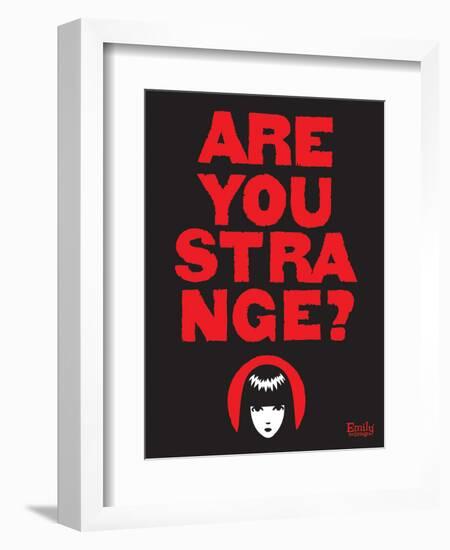 Are You Strange-Emily the Strange-Framed Photographic Print