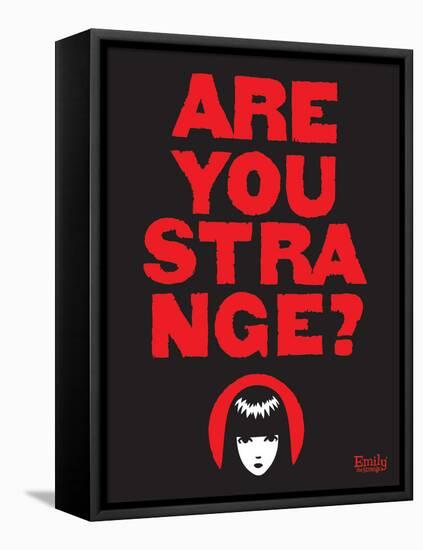 Are You Strange-Emily the Strange-Framed Stretched Canvas