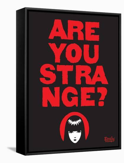 Are You Strange-Emily the Strange-Framed Stretched Canvas