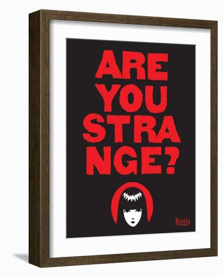 Are You Strange-Emily the Strange-Framed Photographic Print