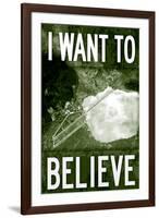Area 51 I Want To Believe-null-Framed Photo