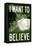 Area 51 I Want To Believe-null-Framed Stretched Canvas