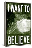 Area 51 I Want To Believe-null-Framed Poster
