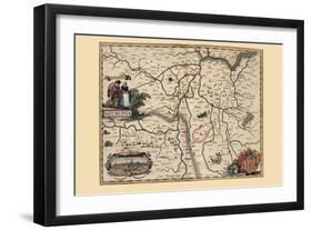 Area Around Mechelen, Belgium-Pieter Van der Keere-Framed Art Print