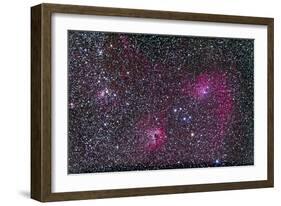 Area of Flaming Star Nebula and Complex in Auriga-null-Framed Photographic Print