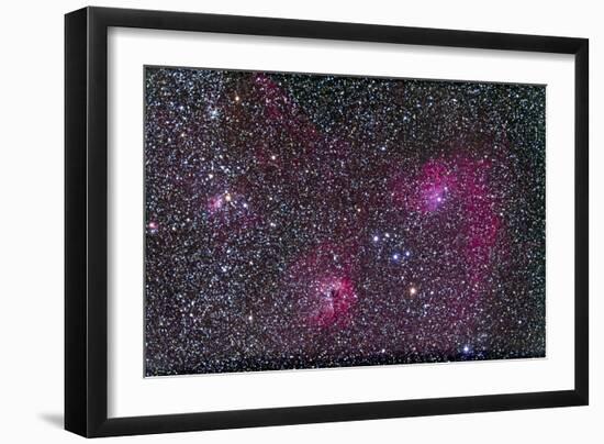 Area of Flaming Star Nebula and Complex in Auriga-null-Framed Photographic Print