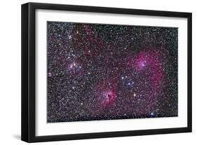Area of Flaming Star Nebula and Complex in Auriga-null-Framed Photographic Print