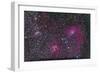 Area of Flaming Star Nebula and Complex in Auriga-null-Framed Photographic Print