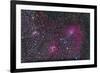 Area of Flaming Star Nebula and Complex in Auriga-null-Framed Photographic Print