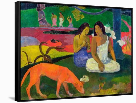 Arearea, 1892-Paul Gauguin-Framed Stretched Canvas