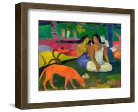 Arearea, 1892-Paul Gauguin-Framed Premium Giclee Print