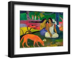 Arearea, 1892-Paul Gauguin-Framed Premium Giclee Print