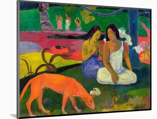 Arearea, 1892-Paul Gauguin-Mounted Premium Giclee Print